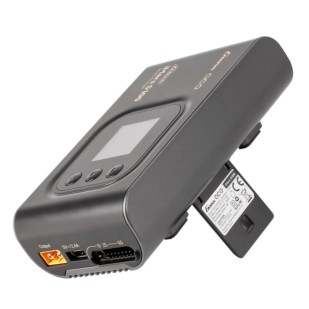Gens ace iMars S100 Smart Charger | AC 100W | 10A | 2-6S | Black