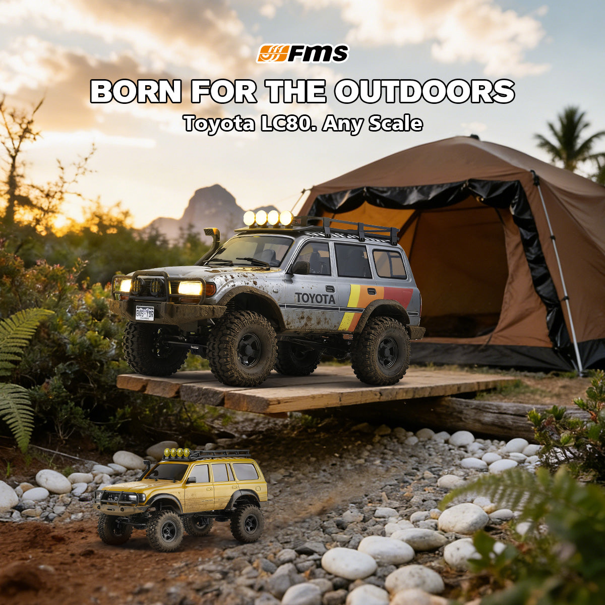 FMS 1:10 FCX10 LC80 Toyota Land Cruiser 80 RS