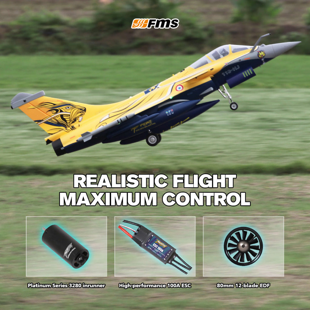 FMS EDF Jet 80mm Rafale PNP