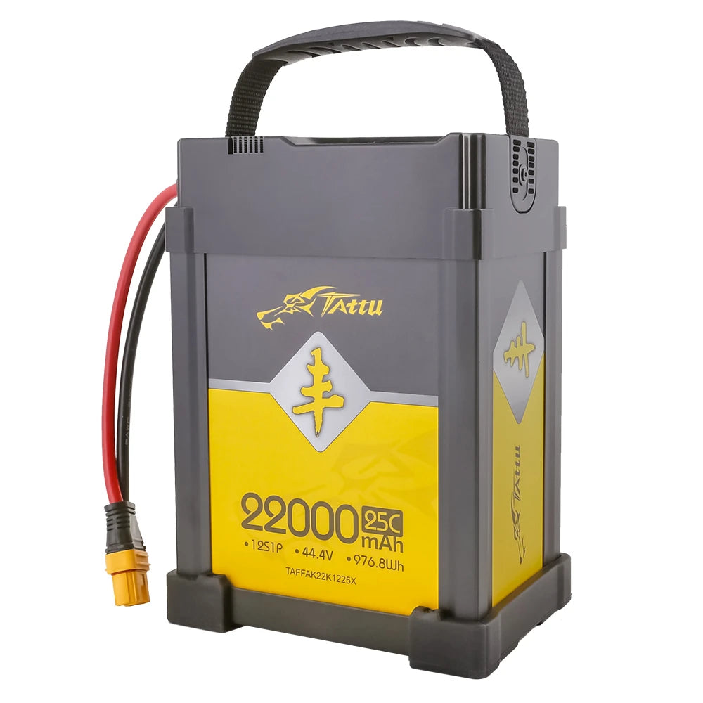 Tattu 22000mAh 12S 25C 44.4V Smart Lipo Battery | AS150-F Plug | AGRI