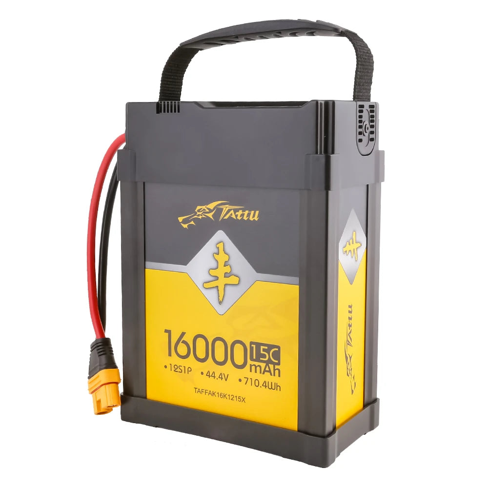 Tattu 16000mAh 12S 15C 44.4V Smart Lipo Battery | AS150-F Plug | AGRI