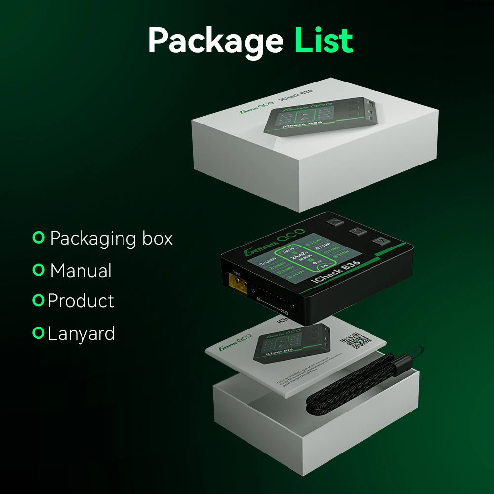 Gens ace iCheck B36 | Smart RC Battery Checker