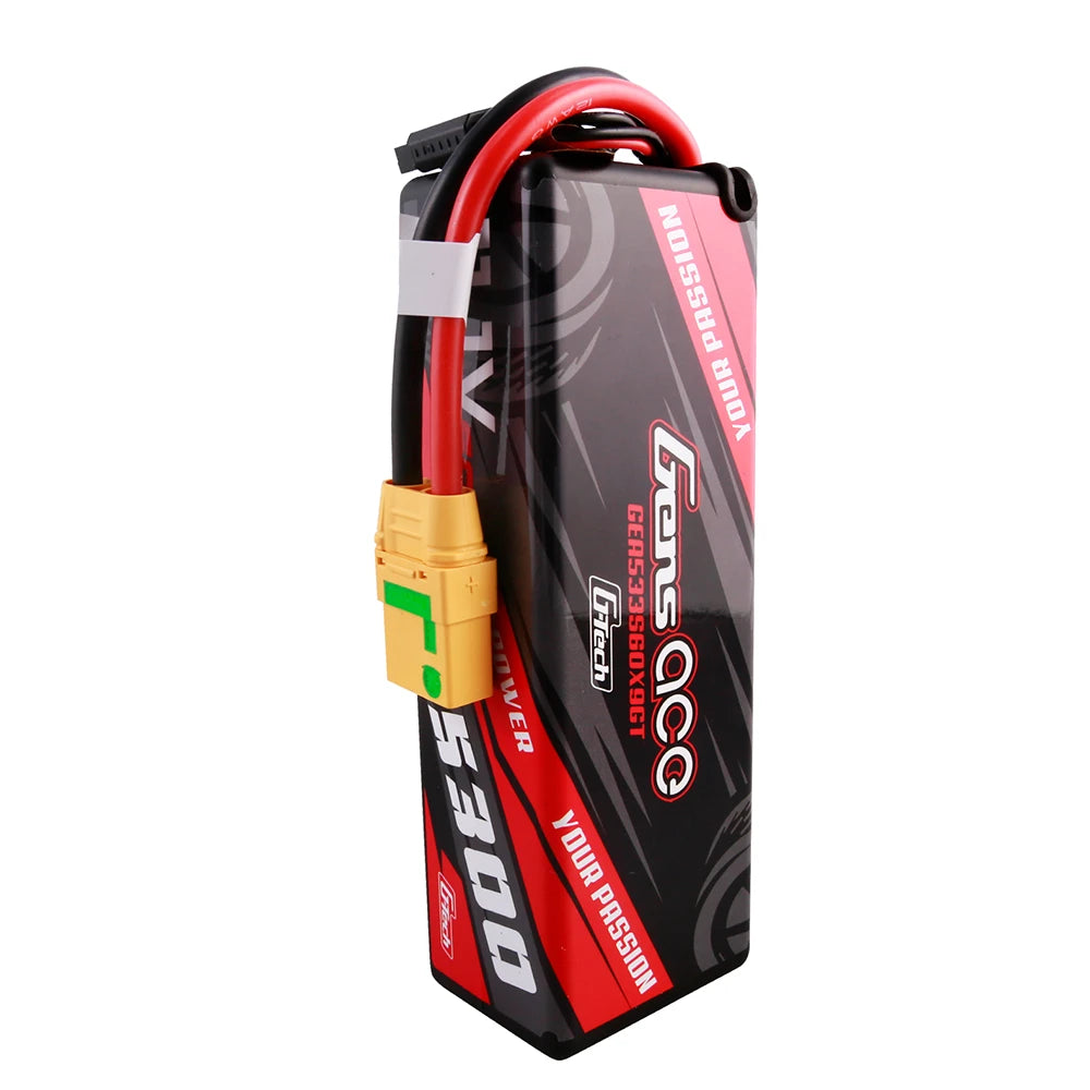 Gens ace 5300mAh 3S 60C 11.1V Lipo Battery | Hardcase | XT90 Plug | Car Classic