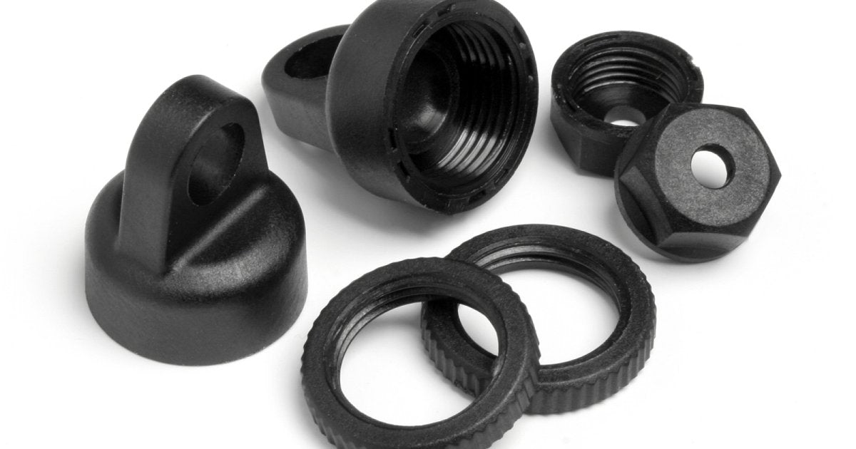 Shock Cap And Preload Collar Set - Blitz/Firestorm - Model HPI100317 - HPI Racing