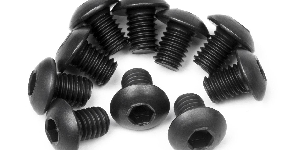 Button Head Screw M3X4mm (Hex Socket/10pcs) - Model HPI100558 - HPI Racing