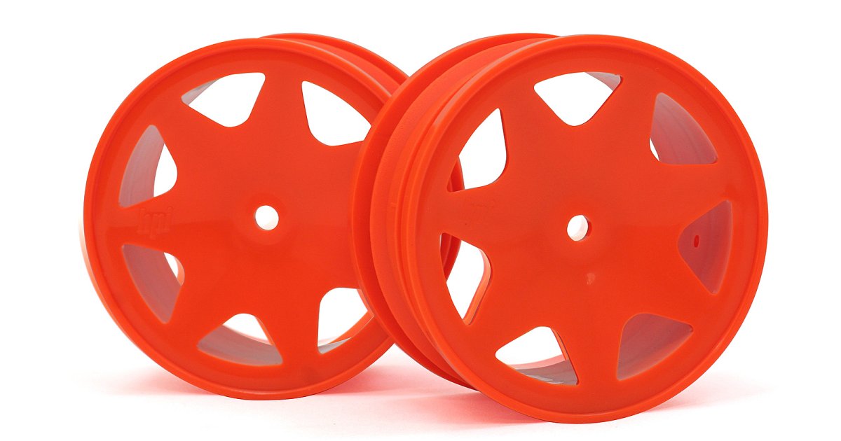 Ultra 7 Wheels, Orange, 30mm (2pcs) - Model HPI100622 - HPI Racing