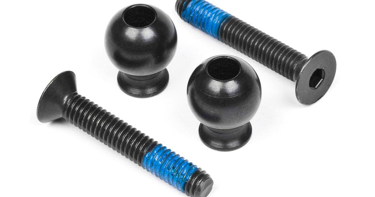 Screws & Balls for Front Upper Arms, Trophy Buggy - Model HPI101107 - HPI Racing