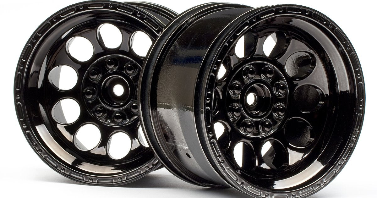 Bullet ST Wheels, Black Chrome (Pair) - Model HPI101252 - HPI Racing