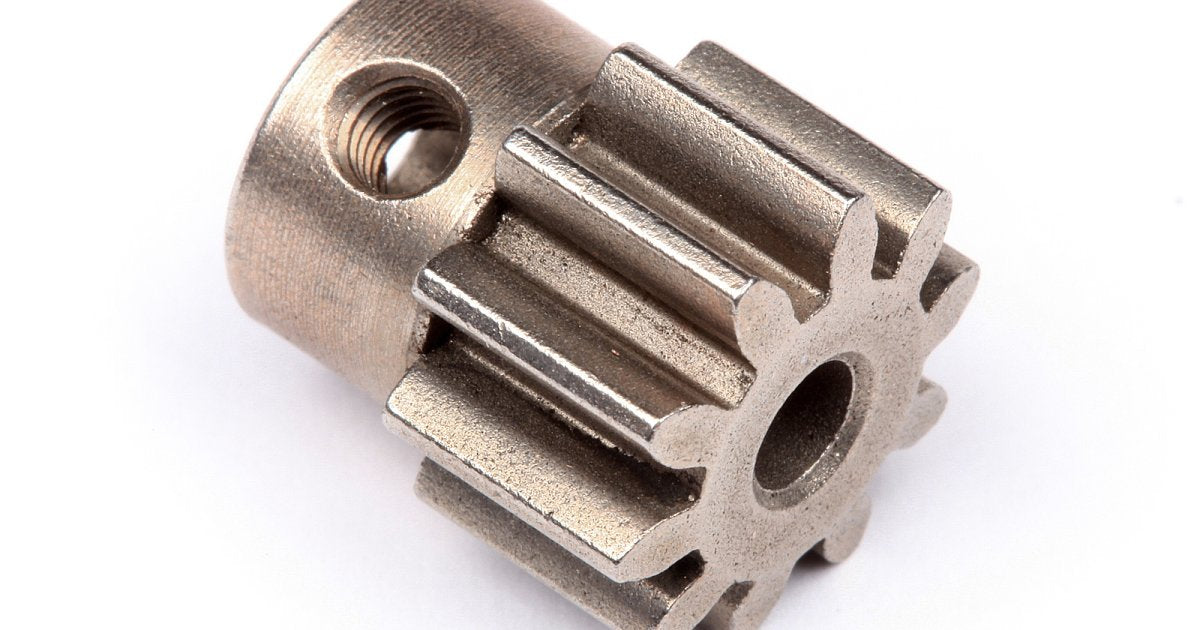 Pinion Gear, 10 Tooth (1M / 3mm Shaft), Bullet MT/ST - Model HPI101285 - HPI Racing