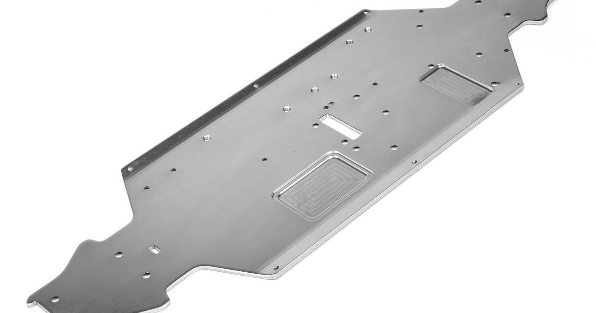 Chassis, 6061, Trophy Buggy Flux (Gunmetal) - Model HPI101670 - HPI Racing