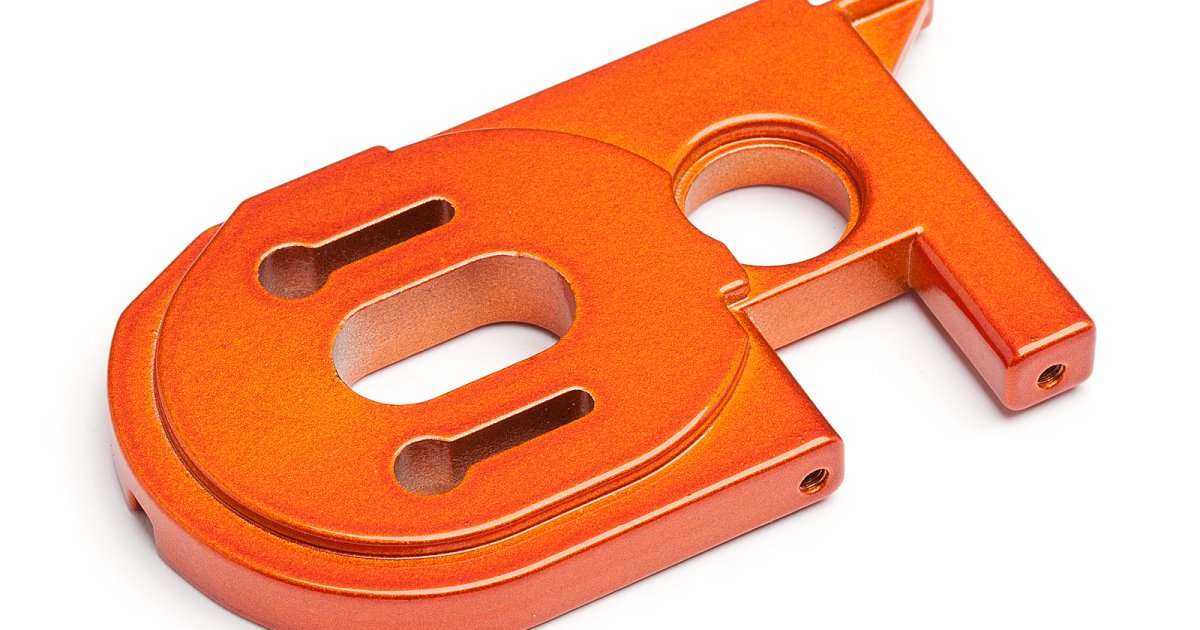 Motor Mount, Trophy Flux Series (Orange) - Model HPI101674 - HPI Racing