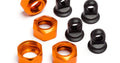 Shock Caps for 101090, 101091 and 101185 Trophy Series, 4pcs (Orange) - Model HPI101752 - HPI Racing