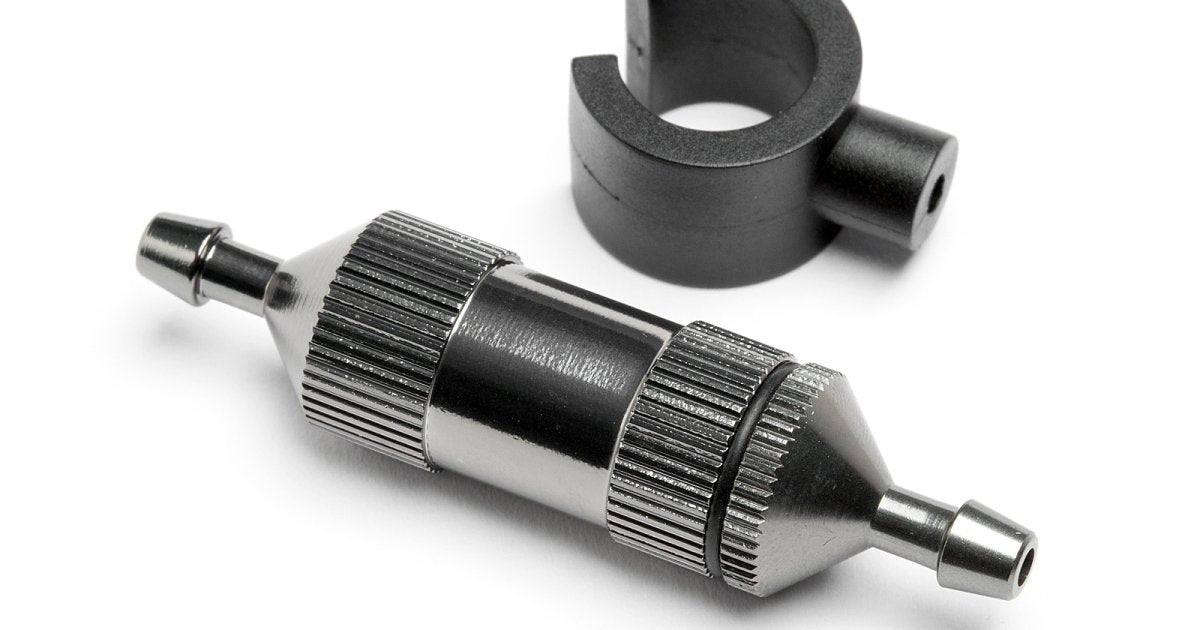 Stone Fuel Filter (Large), Gunmetal, Trophy 3.5/4.6 (Opt) - Model HPI101760 - HPI Racing