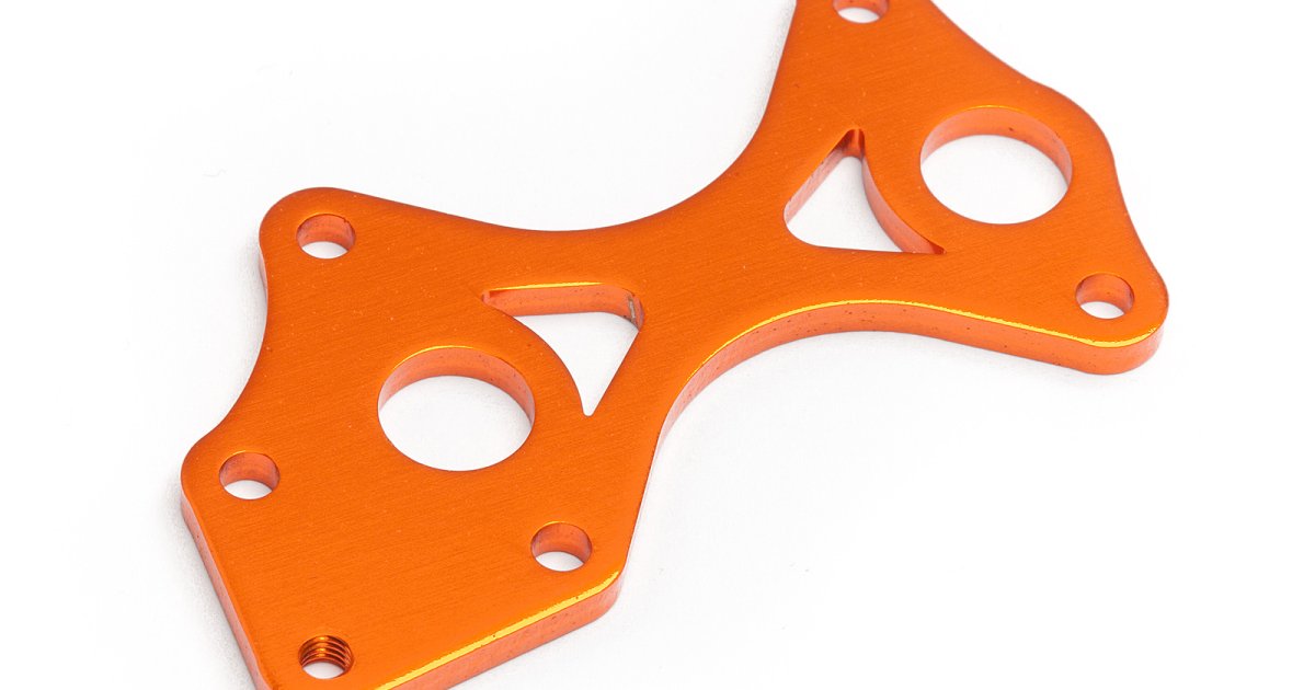 Front Holder for Differential Gear, 7075, Trophy Truggy (Orange) - Model HPI101762 - HPI Racing