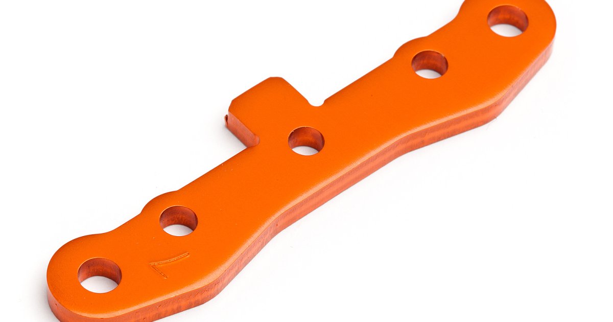 Front Suspension Holder, 7075, Trophy (Orange) (Opt) - Model HPI101764 - HPI Racing
