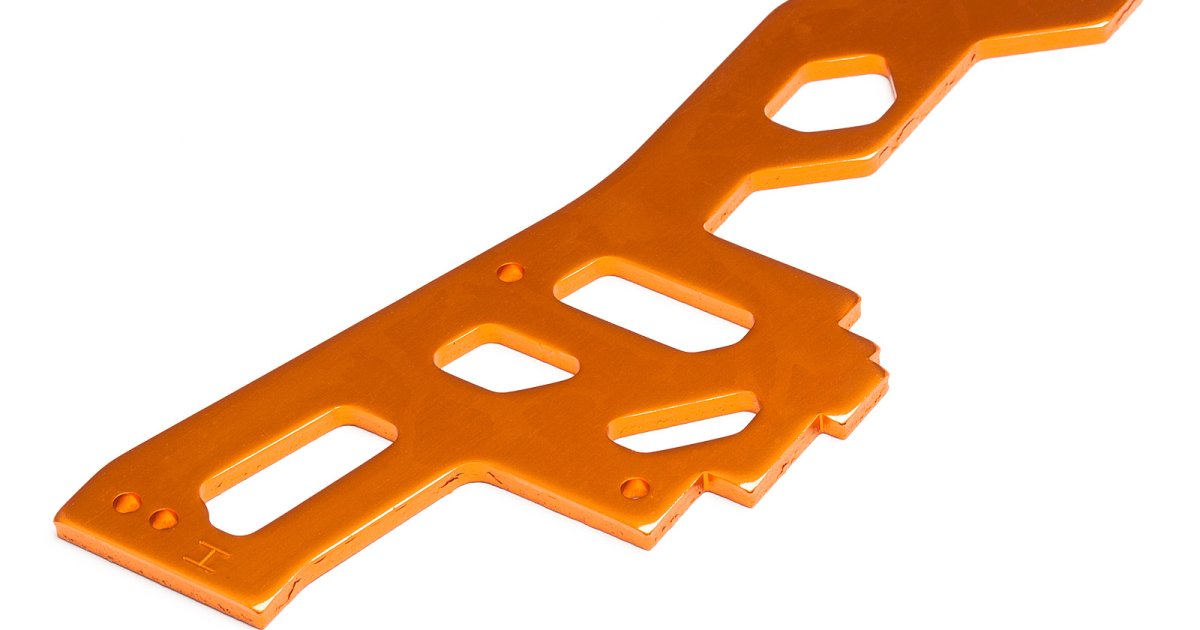 Rear Chassis Brace, Trophy Truggy (Orange) - Model HPI101774 - HPI Racing