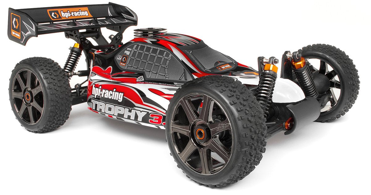 Clear Trophy Buggy Body w/Window Masks and Decals - Model HPI101796 - HPI Racing