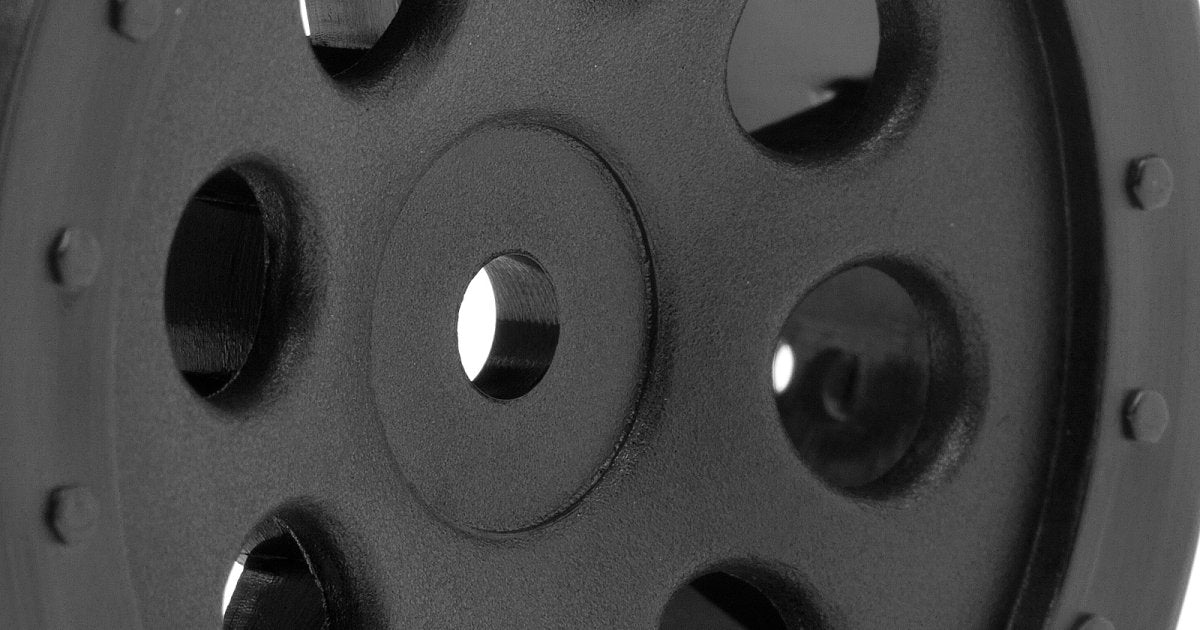 ST-8 Wheel, Black, 0mm Offset, (2pcs) - Model HPI103039 - HPI Racing