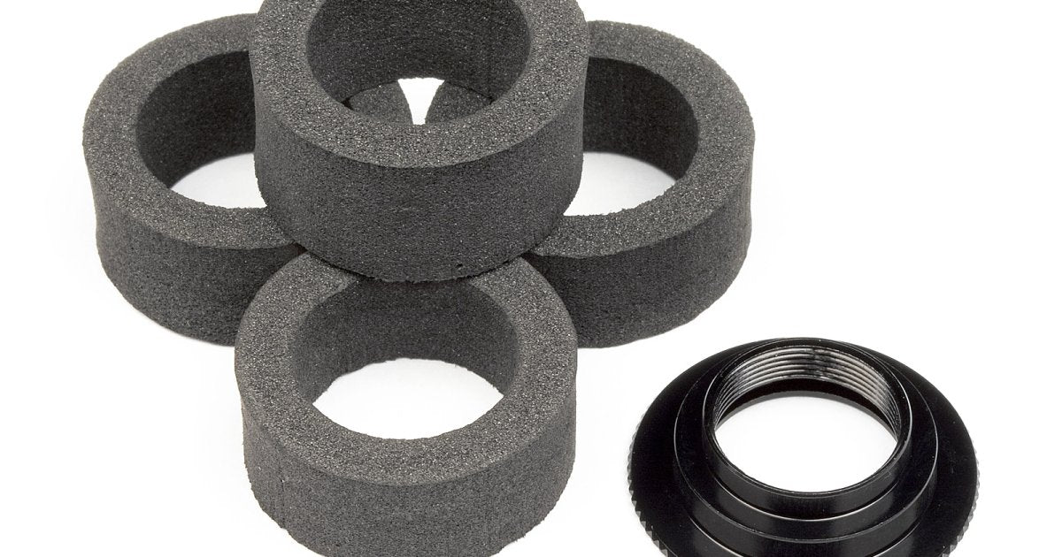 Servo Saver Foam (4pcs), with Adjust Nut, Vorza Flux - Model HPI104123 - HPI Racing