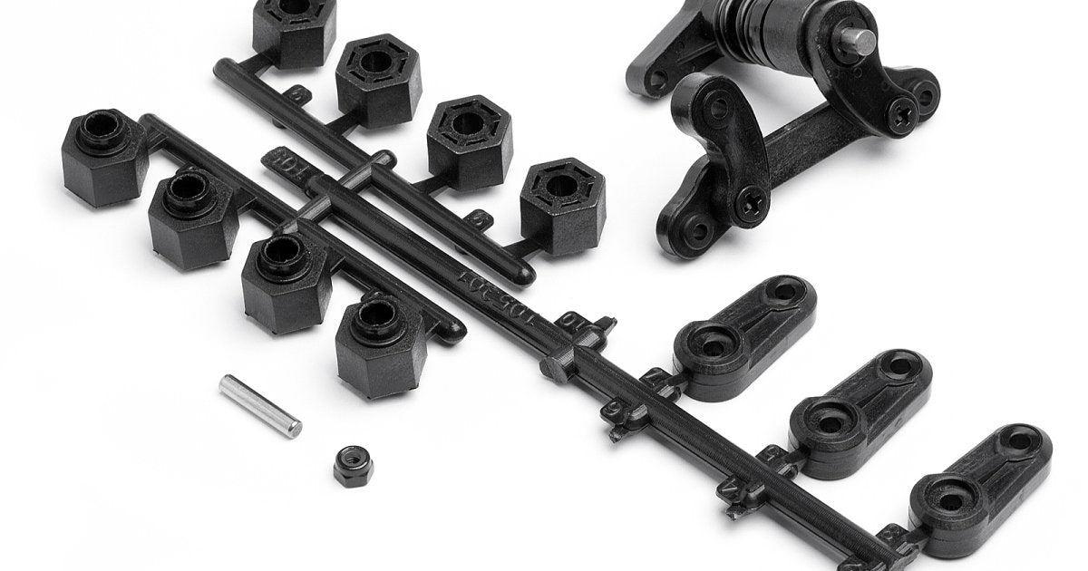 Steering Arm/Servo Saver Set, Savage XS - Model HPI105300 - HPI Racing
