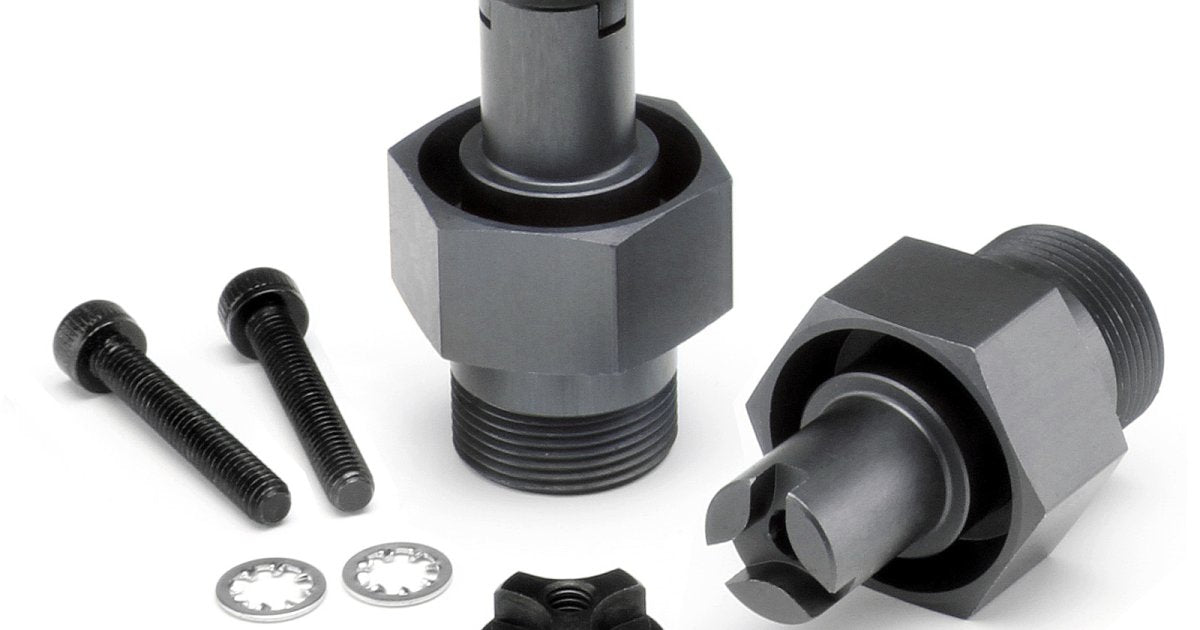 24mm HD Front Hex Hub (Gunmetal), Baja 5 - Model HPI105612 - HPI Racing