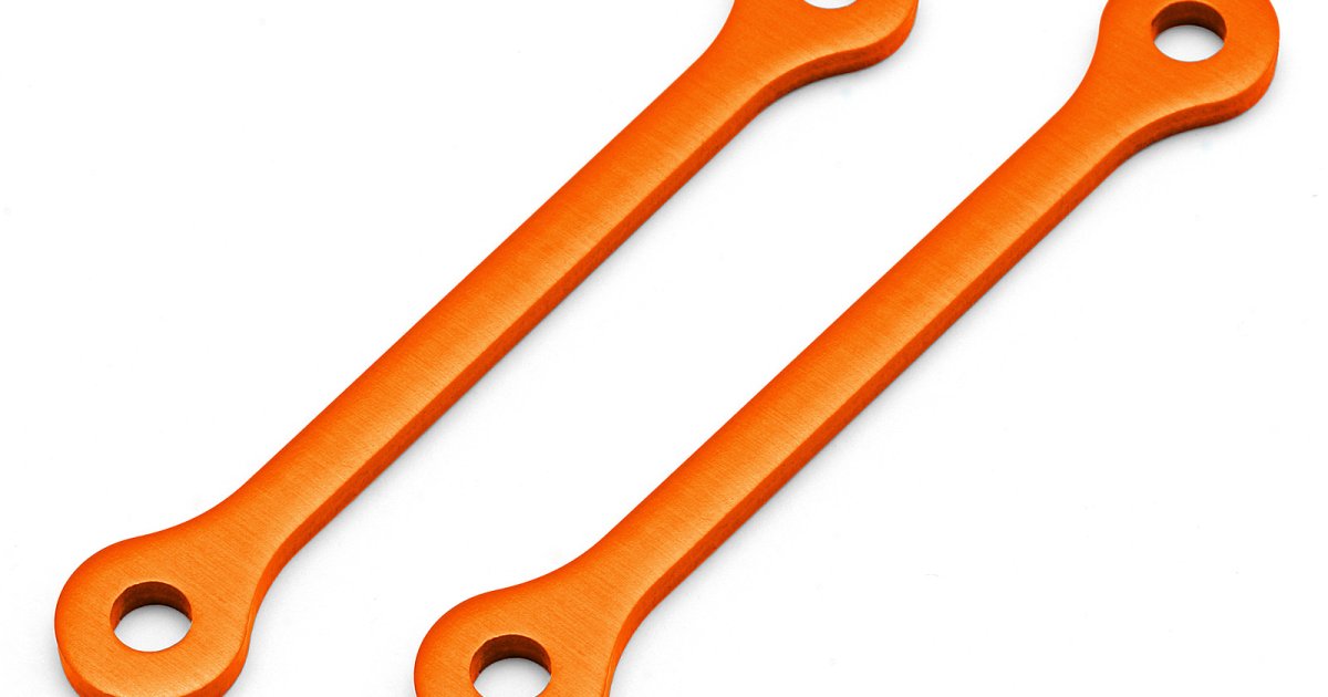 Upper Arm Brace, 4X54X3mm, Orange, Savage X/XL (2pcs) - Model HPI105891 - HPI Racing