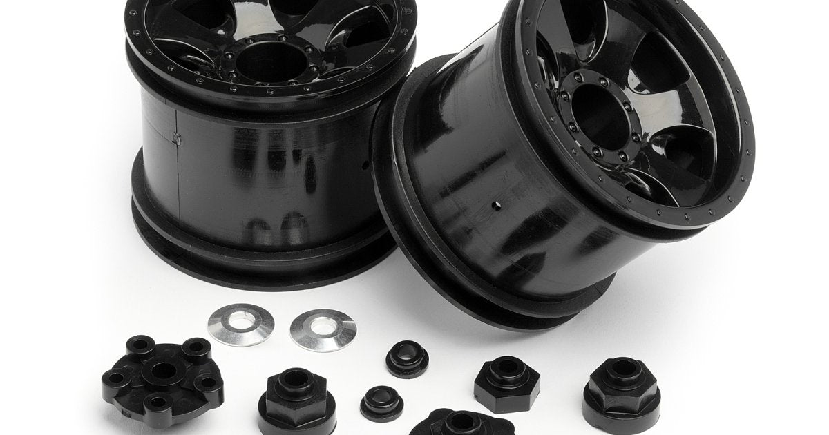 Warlock 2.2 Wheels, Black (2pcs) - Model HPI106724 - HPI Racing