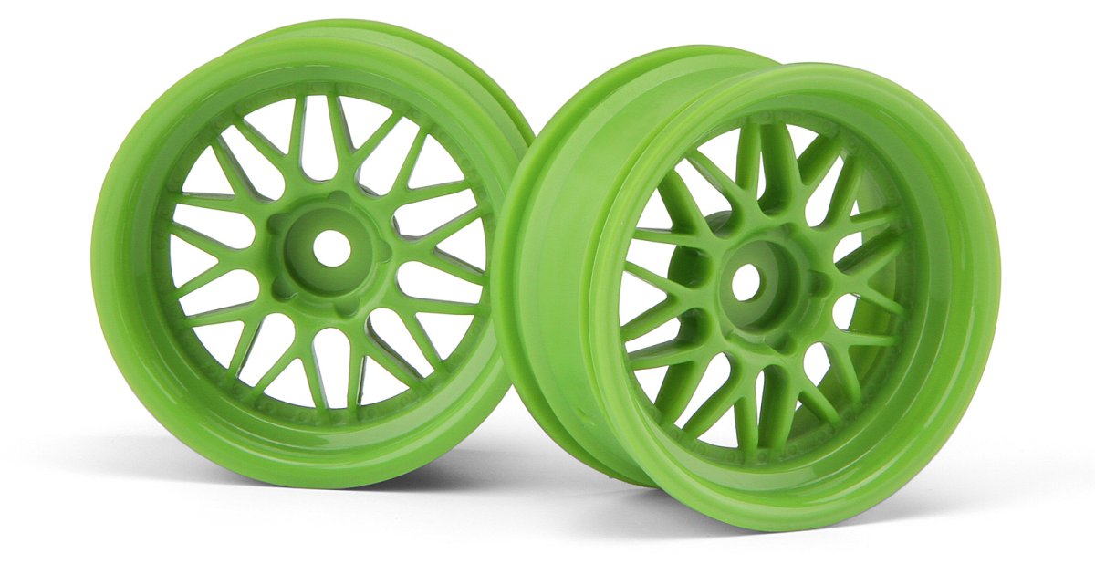 HRE C90 26mm Wheels, 6mm Offset, Green (2pcs) - Model HPI106772 - HPI Racing