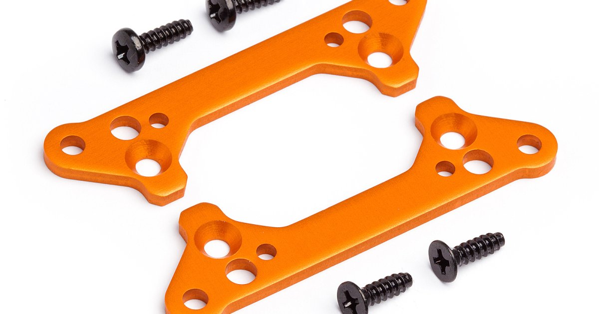 Suspension Pin Brace, Front/Rear (Orange), Sprint 2 - Model HPI106839 - HPI Racing