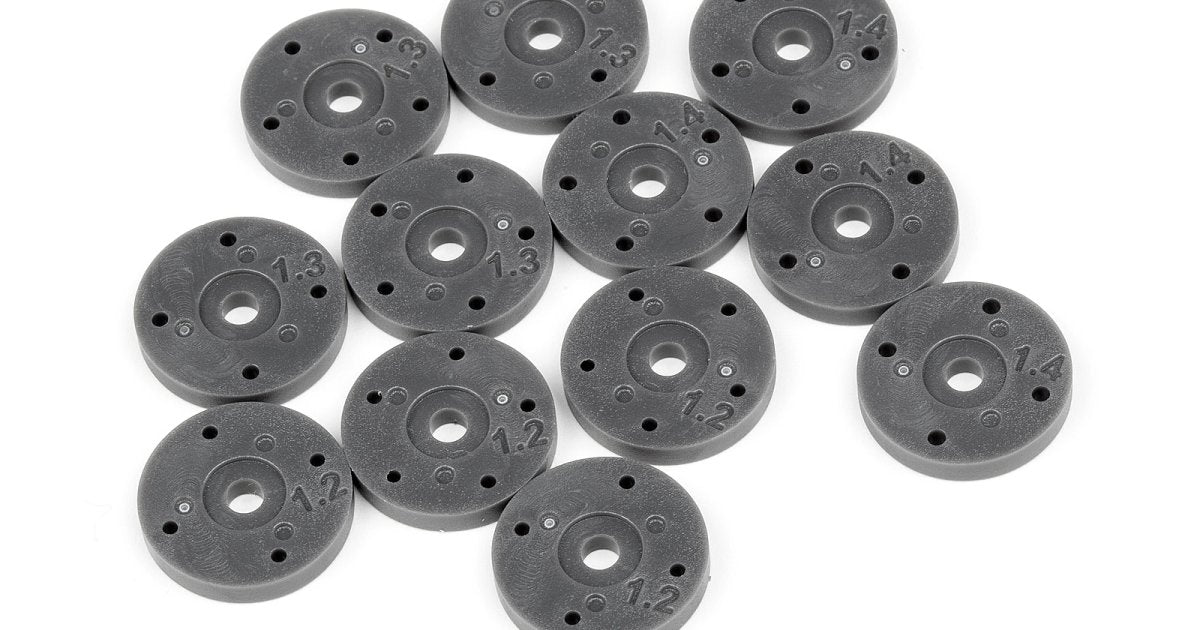 Shock Piston Set, 4 and 5 Hole, for the Apache C1 (1.2,/1.3/1.4mm) - Model HPI107367 - HPI Racing