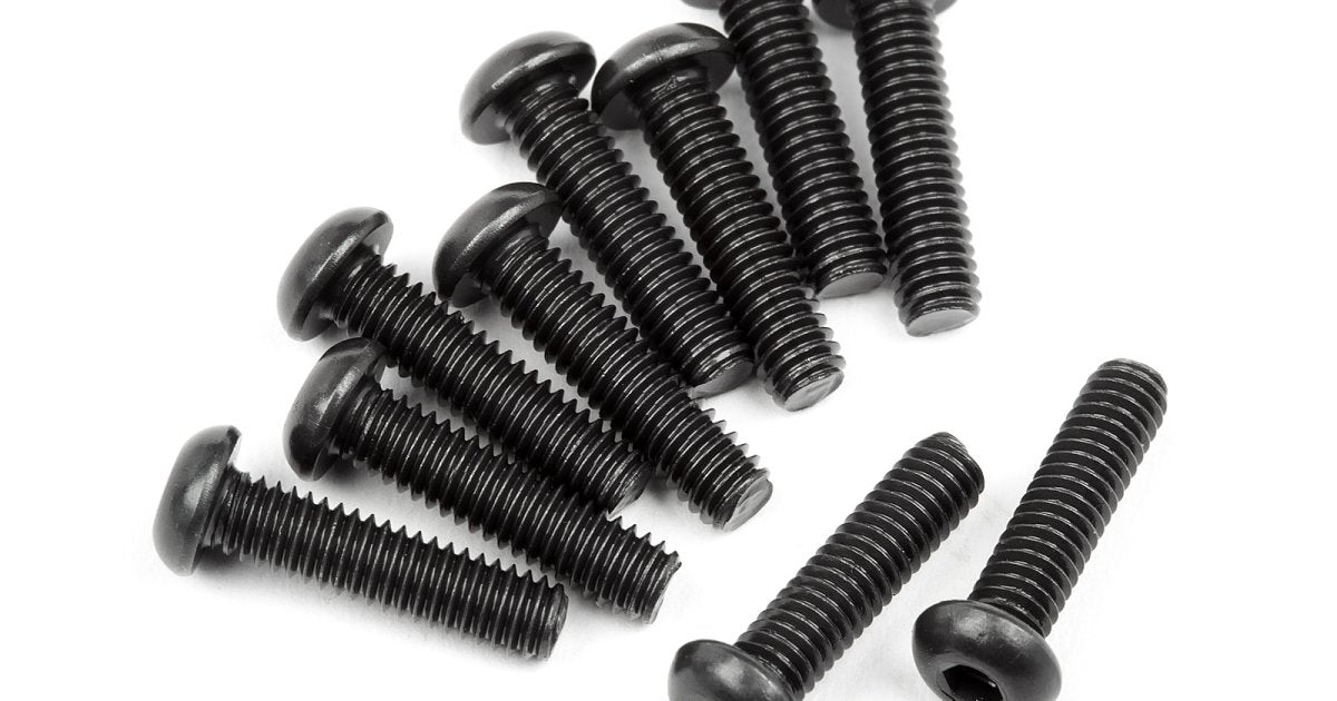 Button Head Screw, M2.5X10mm, Hex Socket, (10pcs), Venture - Model HPI107373 - HPI Racing