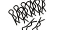 Body Clips, for the WR8 (10pcs) - Model HPI107893 - HPI Racing