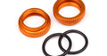 Orange Aluminum Shock Adjuster, for the Savage XS (2pcs) - Model HPI108072 - HPI Racing