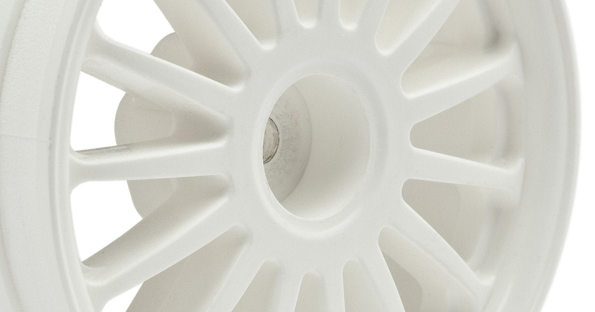 White Tarmac Wheel, 2.2, 57X35mm, for the WR8 (2pcs) - Model HPI108075 - HPI Racing