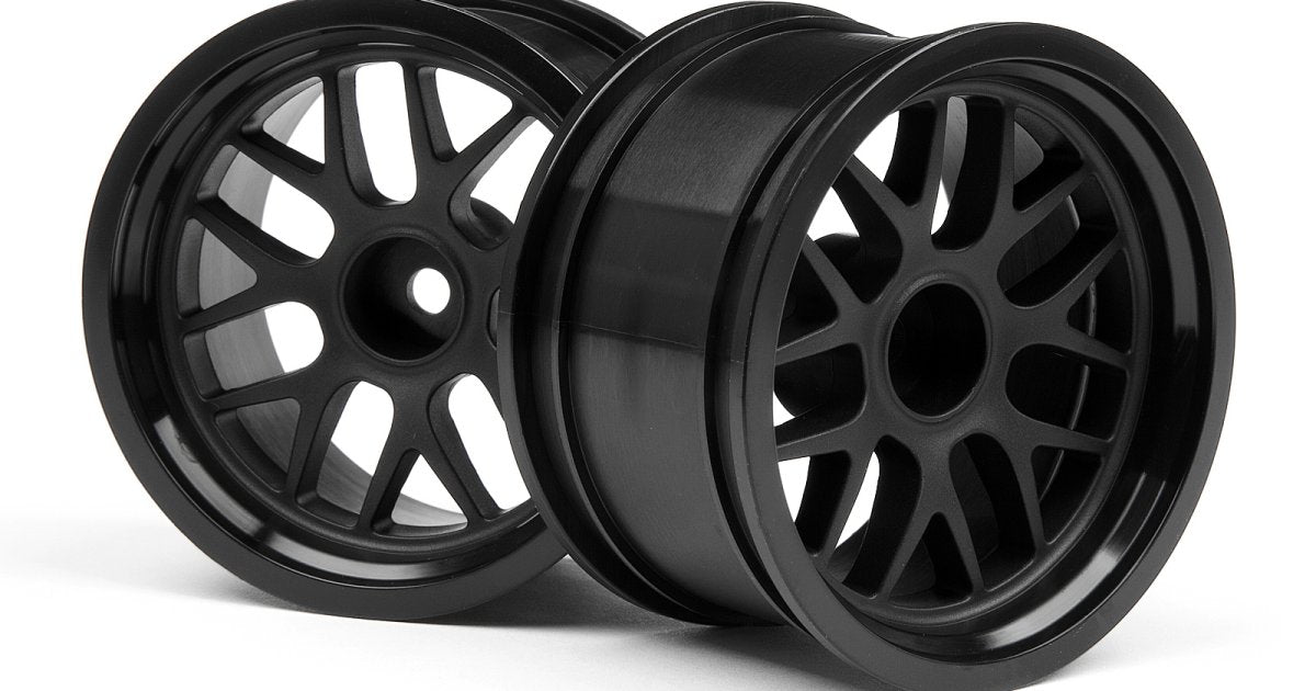 BBS Spoke Wheel, 48X31mm, Black, 9mm Offset, (2pcs) - Model HPI109156 - HPI Racing