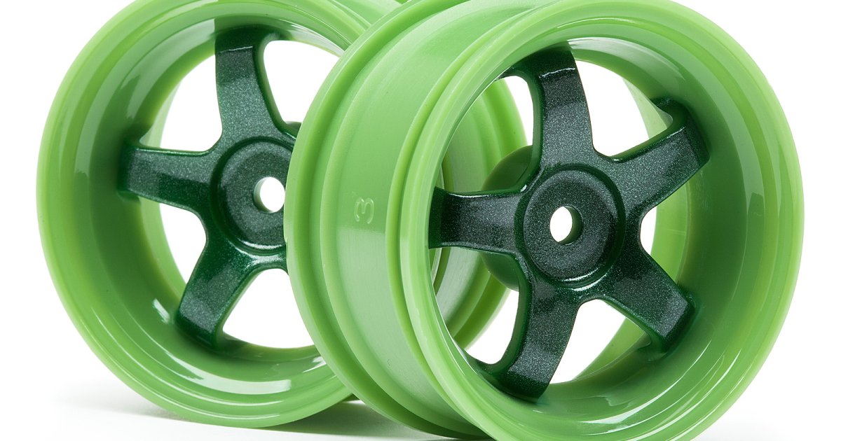Green Work Meister S1 Wheel, 26mm in width, 3mm Offset (2pcs) - Model HPI111090 - HPI Racing