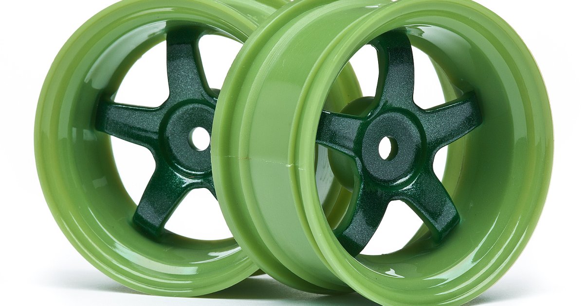 Green Work Meister S1 Wheel, 26mm in width, 6mm Offset (2pcs) - Model HPI111091 - HPI Racing