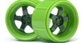 Green Work Meister S1 Wheel, for the Micro RS4, (4pcs) - Model HPI112817 - HPI Racing