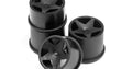 Q32 Super Star Wheel Set, Front and Rear, Black, 18X10/18X14 (4pcs) - Model HPI114276 - HPI Racing
