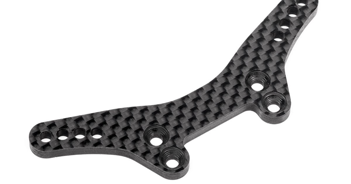 Shock Tower, Front, Carbon Fiber, RS4 Sport 3 (Opt) - Model HPI114433 - HPI Racing
