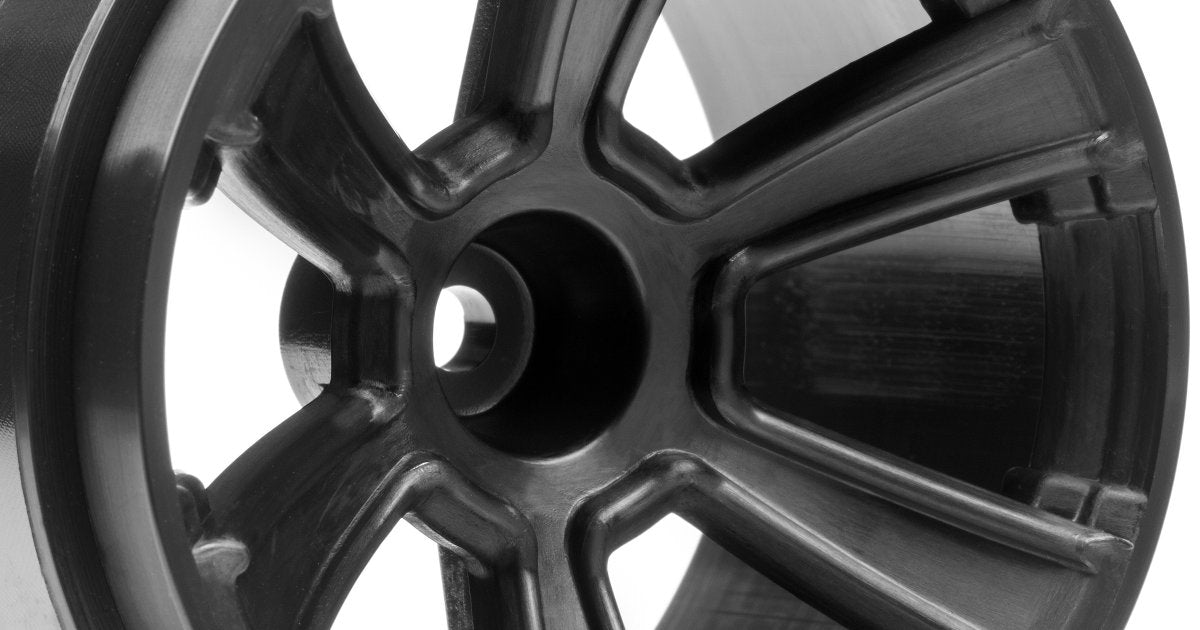 6-Shot MT Wheel, Black, (2pcs), Jumpshot MT - Model HPI115327 - HPI Racing
