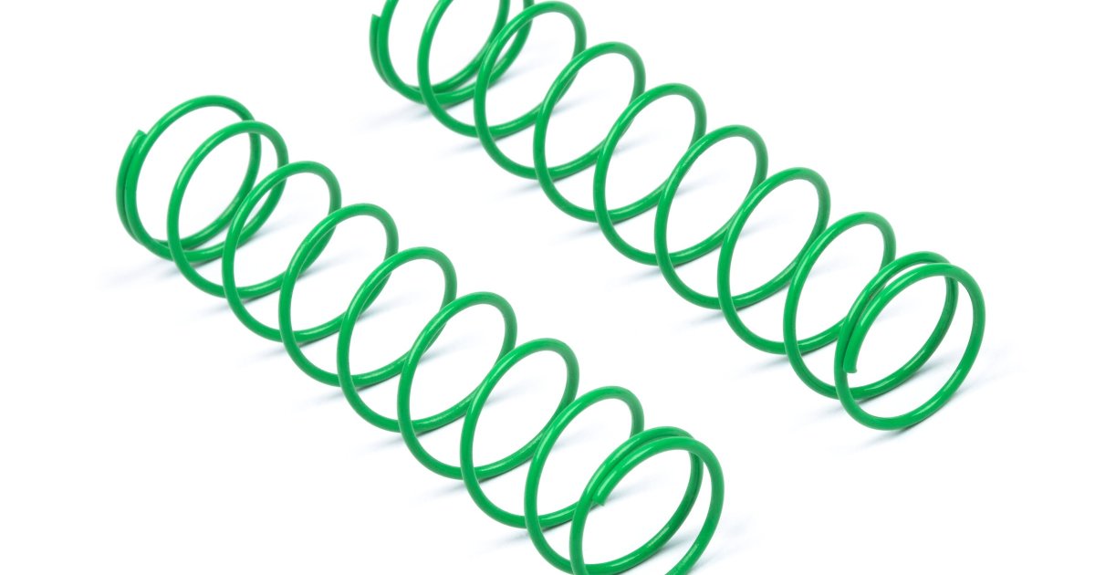 Spring, 13X69X1.1mm, 10 Coils, Green, Spring Rate, Red - Model HPI115521 - HPI Racing