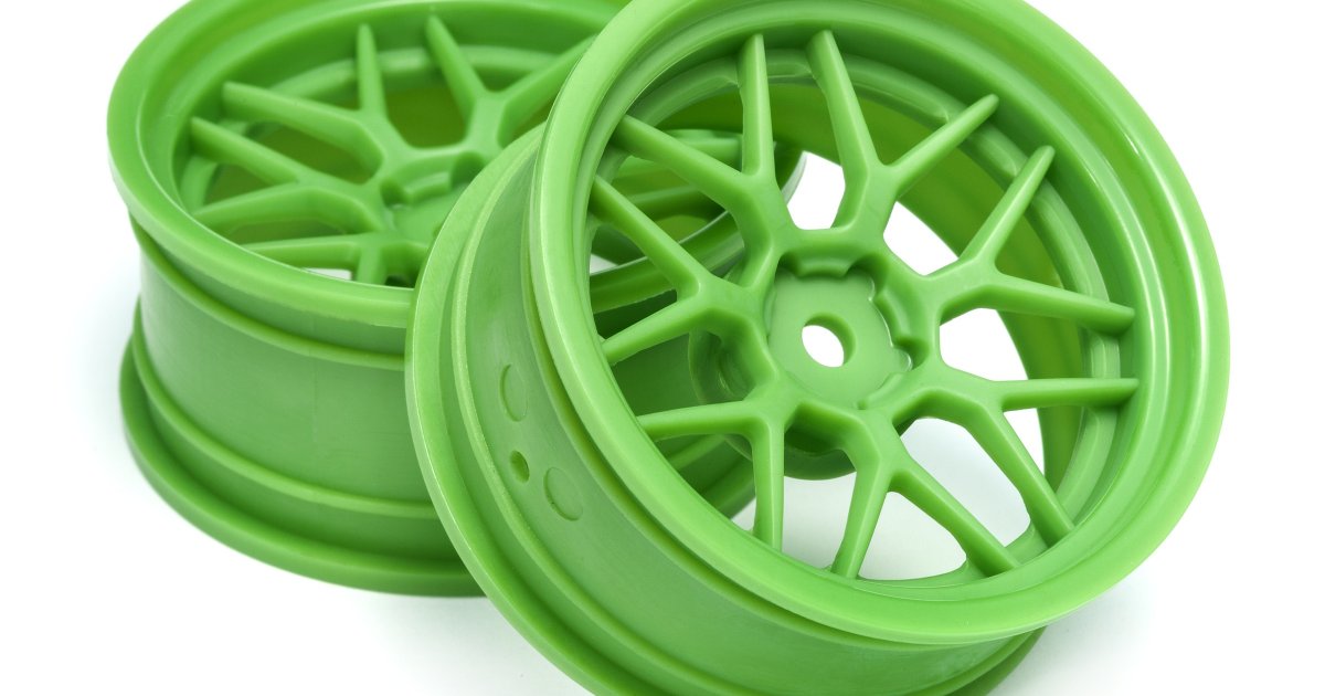 Tech 7 Wheel, Green, 52X26mm, 6mm Offset, (2pcs) - Model HPI116531 - HPI Racing