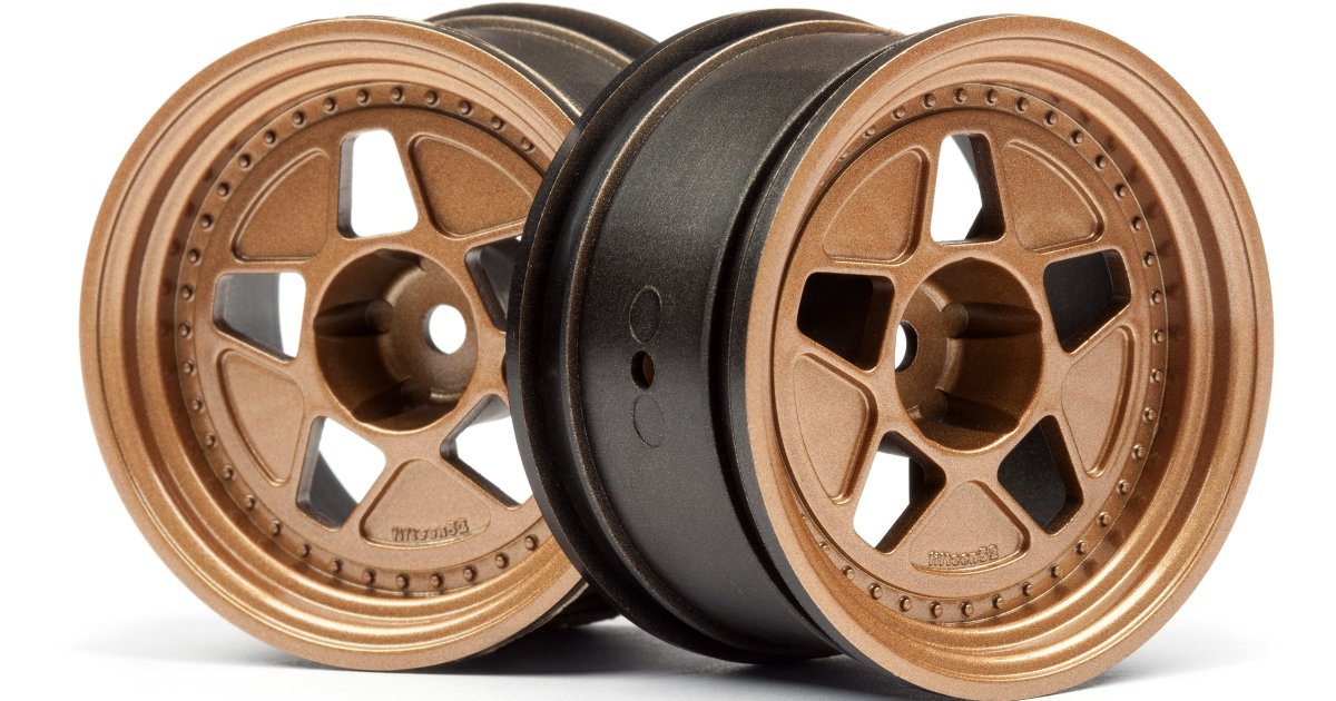 Tarmac R43 Wheel, Bronze, 52X31mm, 10mm Offset, (2pcs) for RS4 Sport 3 - Model HPI116535 - HPI Racing