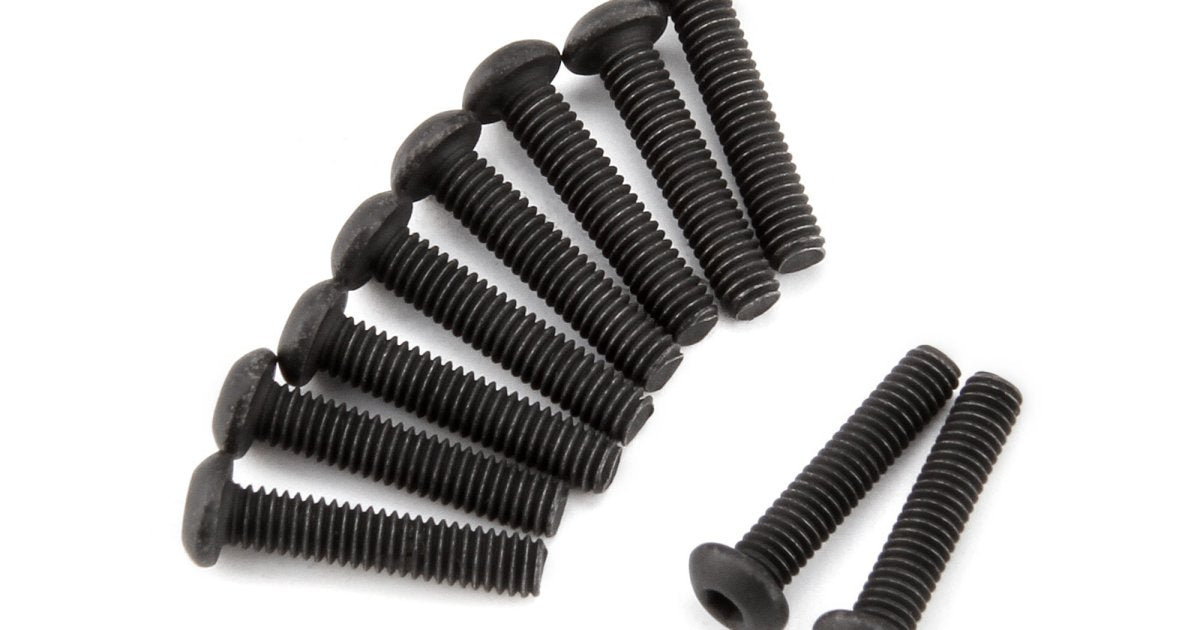 Button Head Screw, M2.5X12mm, Hex Socket, (10pcs), Venture Toyota - Model HPI116854 - HPI Racing