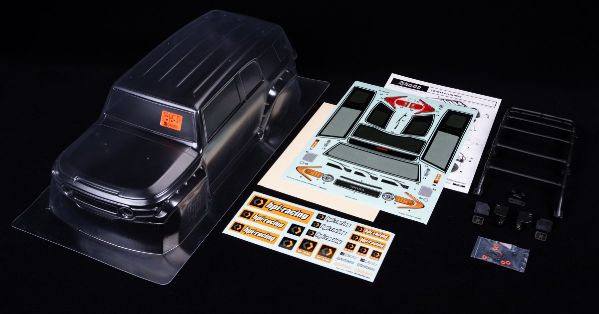 Toyota FJ Cruiser Clear Body for Venture Scale Truck - Model HPI117365 - HPI Racing
