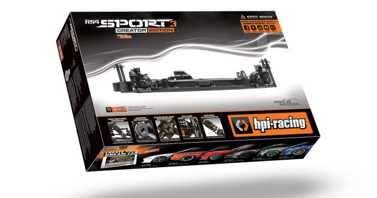 RS4 Sport 3 Creator Edition Chassis - Model HPI118000 - HPI Racing