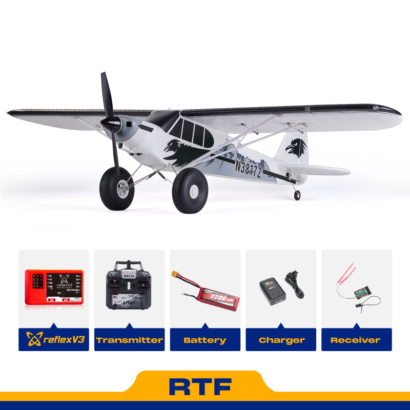 FMS 1300mm PA-18 Super Cub with Reflex V3, RTF / PNP