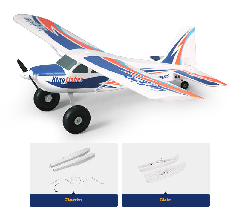 FMS 1400mm Kingfisher with Reflex V3, Wheels, Floats, Skis, Flaps, RTF / PNP