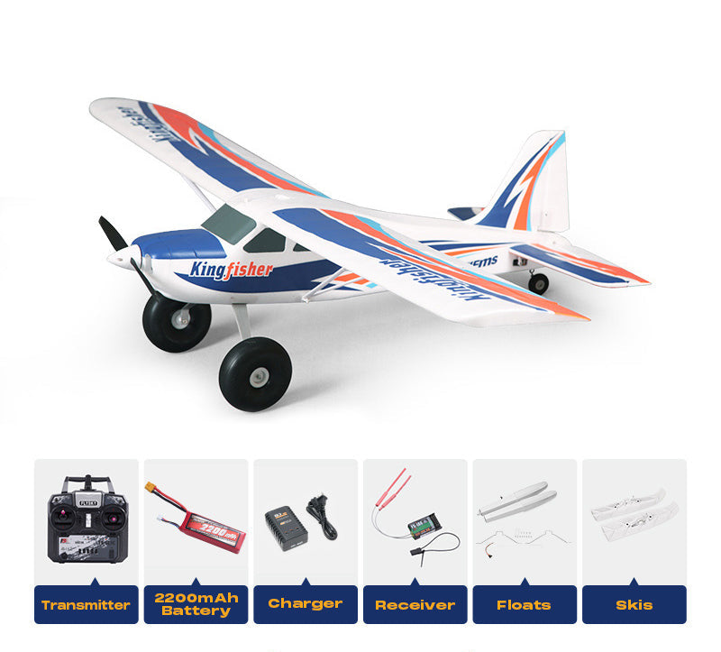 FMS 1400mm Kingfisher with Reflex V3, Wheels, Floats, Skis, Flaps, RTF / PNP